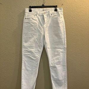 Old Navy, White straight Cropped Jeans